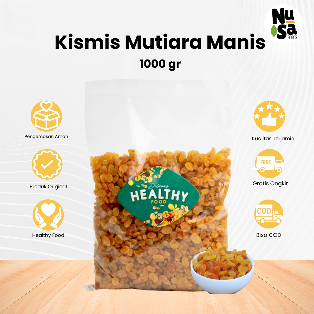 

Kismis Arab Mutiara Manis 1 Kg Kismis Simin Original Oleh Oleh Haji Umroh