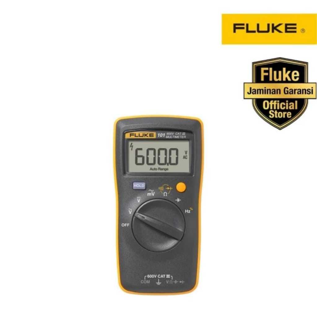 FLUKE 101 Digital Multimeter/i400E Clamp Acc Kit Plus Sertifikat Kalibrasi KAN