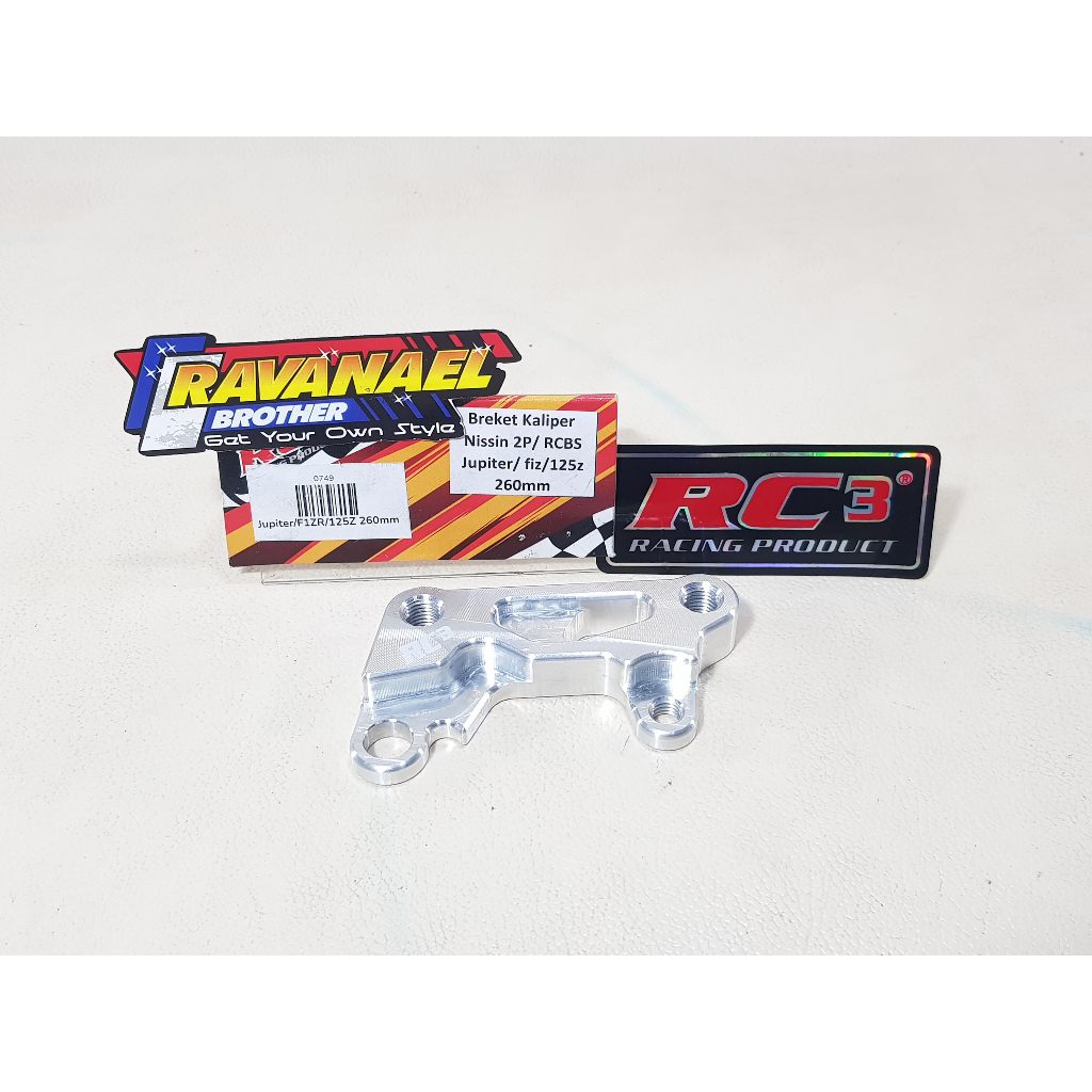 Braket RC3 Jupiter Z - F1ZR FIZR Breket Dudukan Kaliper RCB S Series 2 Piston 2P Piringan 260 mm CNC