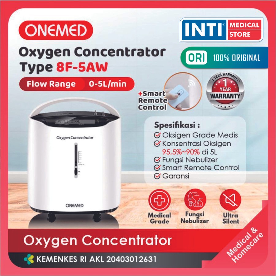 Onemed | Oxygen Concentrator 5 Liter | Tabung Oksigen Elektrik