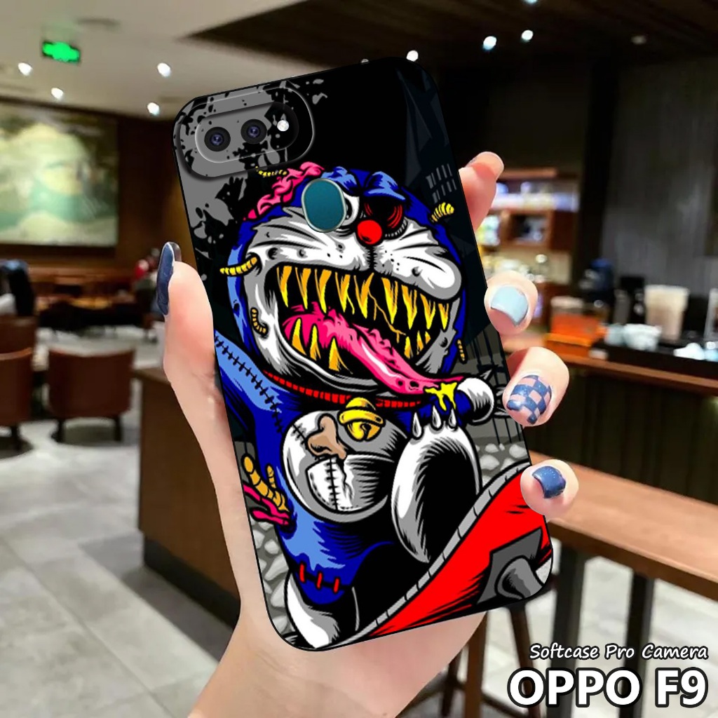 Case Oppo F9 - Casing Hp Oppo F9 ( MASK ) Softcase Pro Camera - Kesing - Silikon - Kondom Hp