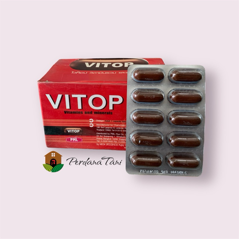 Vitop / 1 strip / isi 10/ doping ayam laga