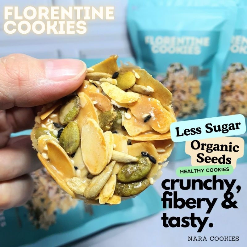 

Florentine Cookies Almond Pumpkin Sunflower Sesame Seeds 75 gram