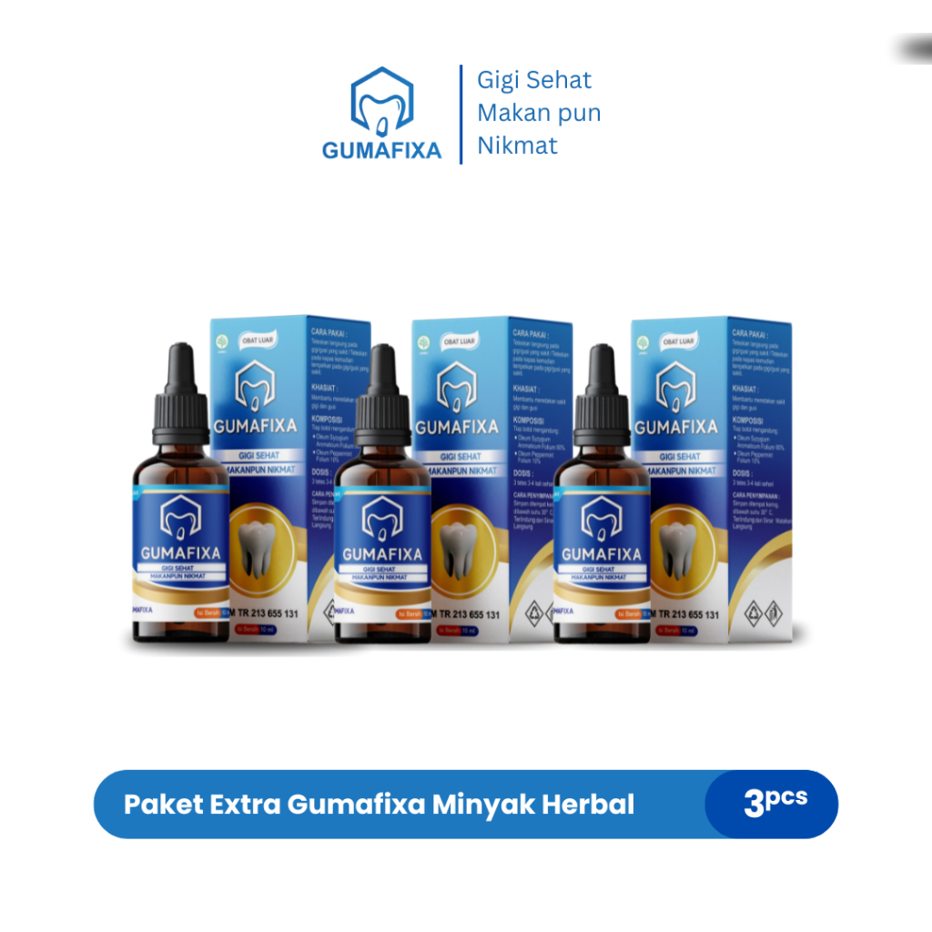 GUMAFIXA 3 PCS - Obat Sakit Gigi Berlubang Dan Gusi Bengkak
