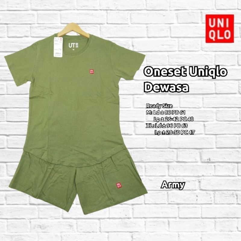 Kaos One Set Uniqlo Dewasa