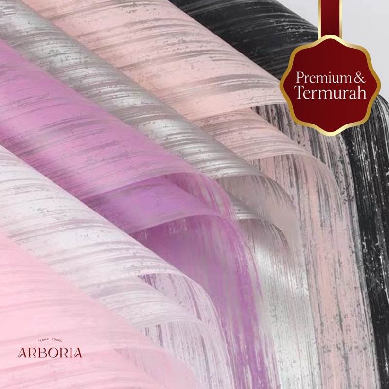 

[TERMURAH!!] STRIPE Flower Wrapping Paper / Kertas Cellophane / Kertas Bunga / Kertas Kado