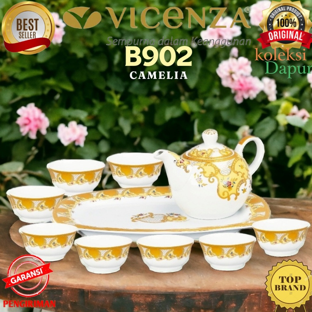 Vicenza Bowl Set Mangkuk Kecil Set B902 Prasmanan Pempek Set Wadah Vicenza Camelia Original Garansi 