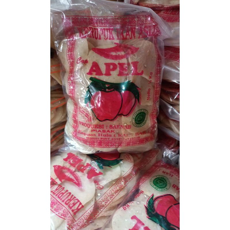 

Kerupuk Ikan Apel Kalimantan 1/2kg