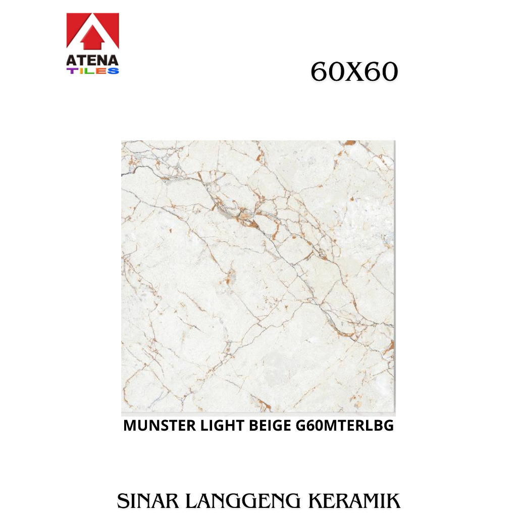 GRANIT ATENA/MUNSTER LIGHT BEIGE G60MTERLBG/60x60/LANTAI