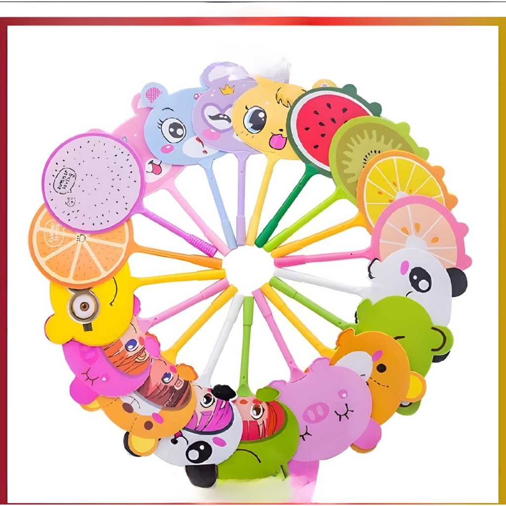 

KIDDAILY Pena Pulpen Gel Kipas / Pena Kipas Animal & Buah / Pulpen Kipas Karakter Lucu Souvenir