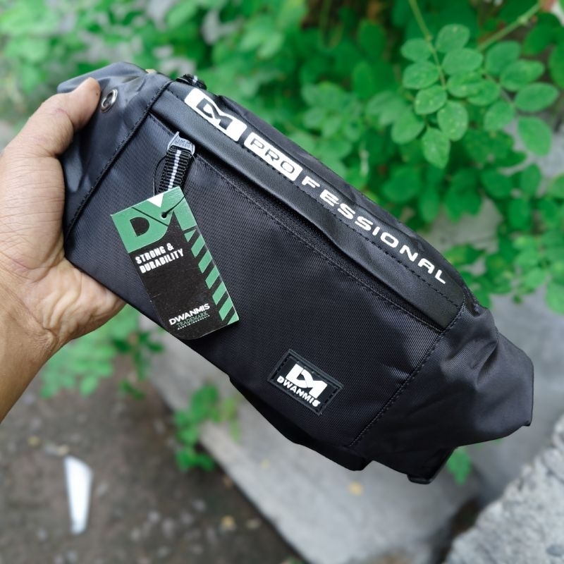Tas Selempang Pria Konvesi | WaistBag Pria Original DM Bahan Kain