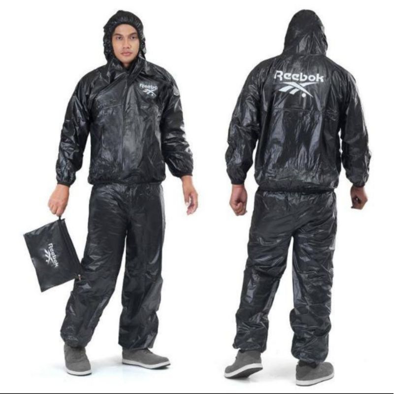 Sauna suit Jas Hujan Setelan Anti Rembes Sauna Olahraga