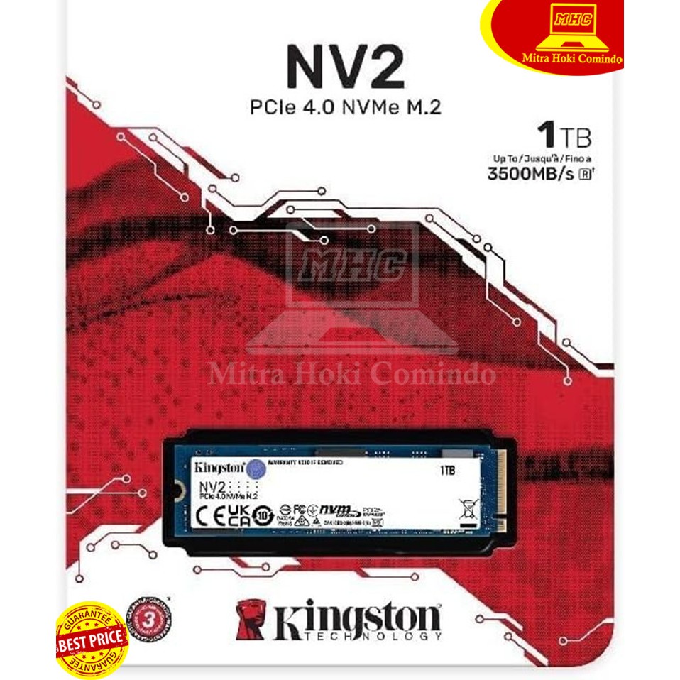 SSD KINGSTON 1TB SSD NVME KINGSTON NV2 1TB M.2 NVME GEN 4