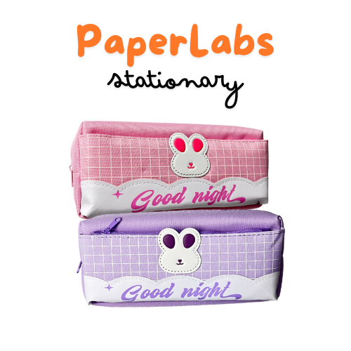 

Tempat Pensil Anak Bahan Kain Motif Lucu/Peralatan Sekolah Anak/Kotak Pensil Good Night Kelinci