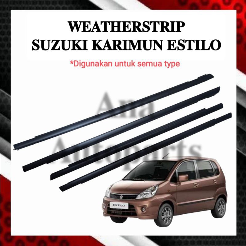 karet pelipit kaca pintu luar karimun estilo hitam