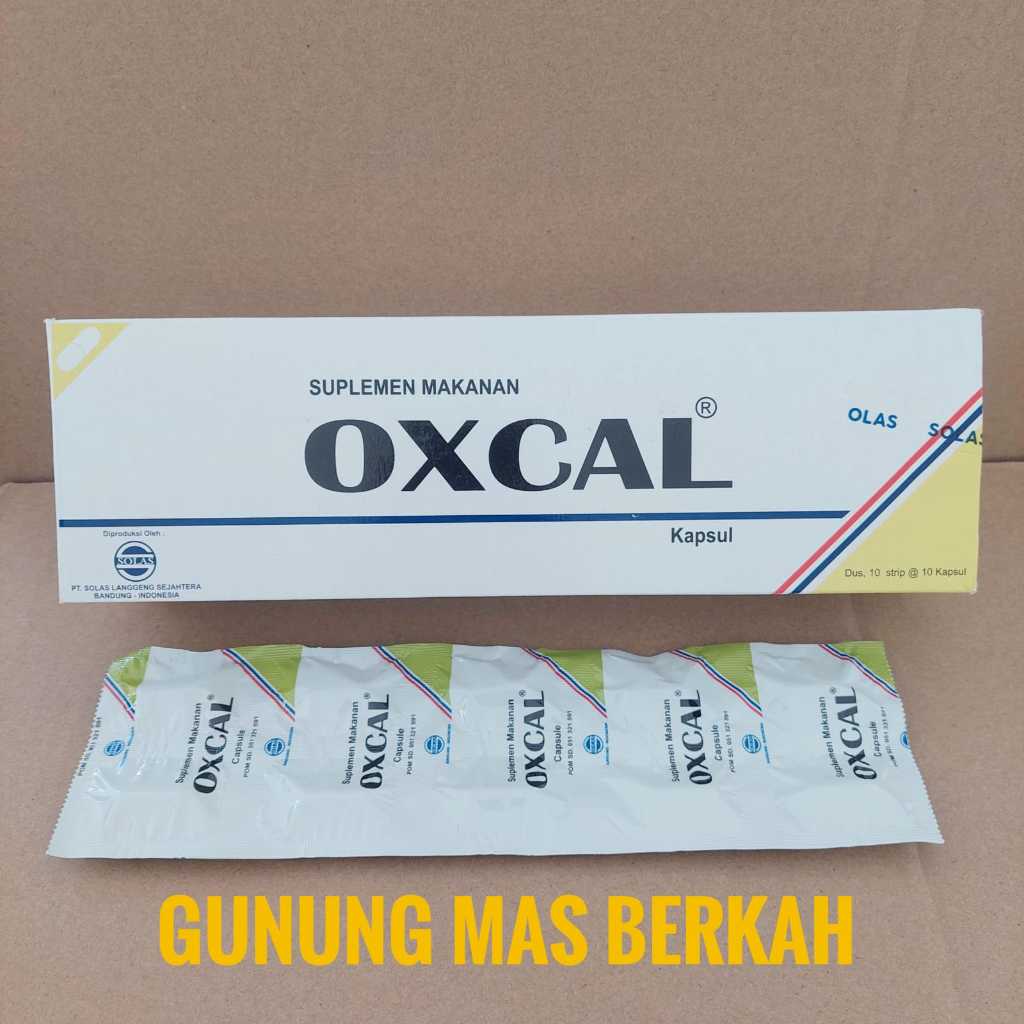 OXCAL oxcal 10 Kapsul - suplemen kalsium masa pertumbuhan dan perkembangan, kehamilan (Per Strip)