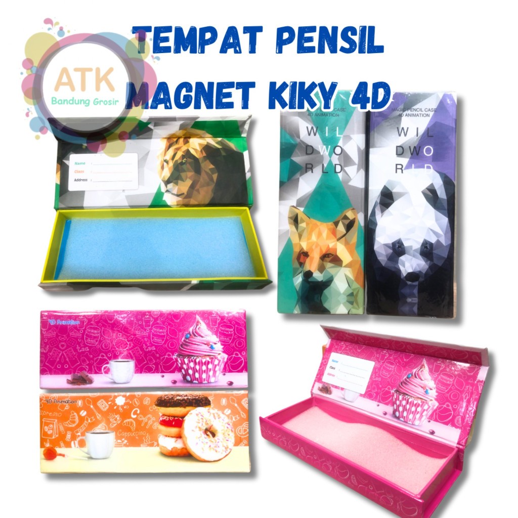

Tempat Pensil Magnet / Magnetic Case Pencil /Kiky Animasi 4D - Satuan