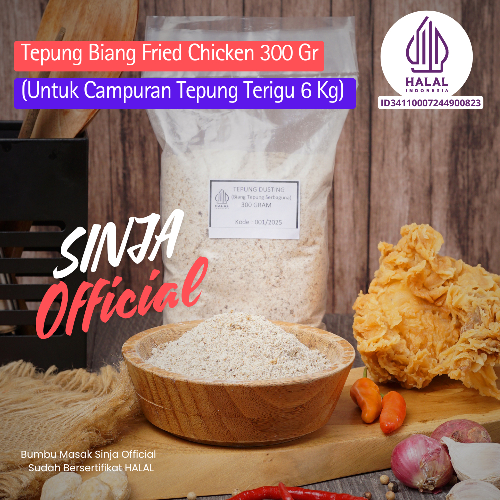 

Tepung Biang Bumbu Fried Chicken Campuran 6 - 7 Kg Tepung Terigu