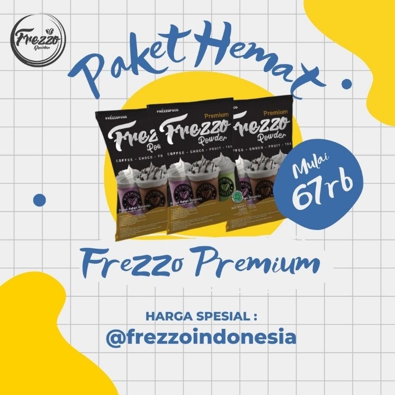 

Bubuk minuman Paket Hemat Premium Kemasan Pr1kg / Minuman berkualitas dan terenak/ Frezzo Indonesia