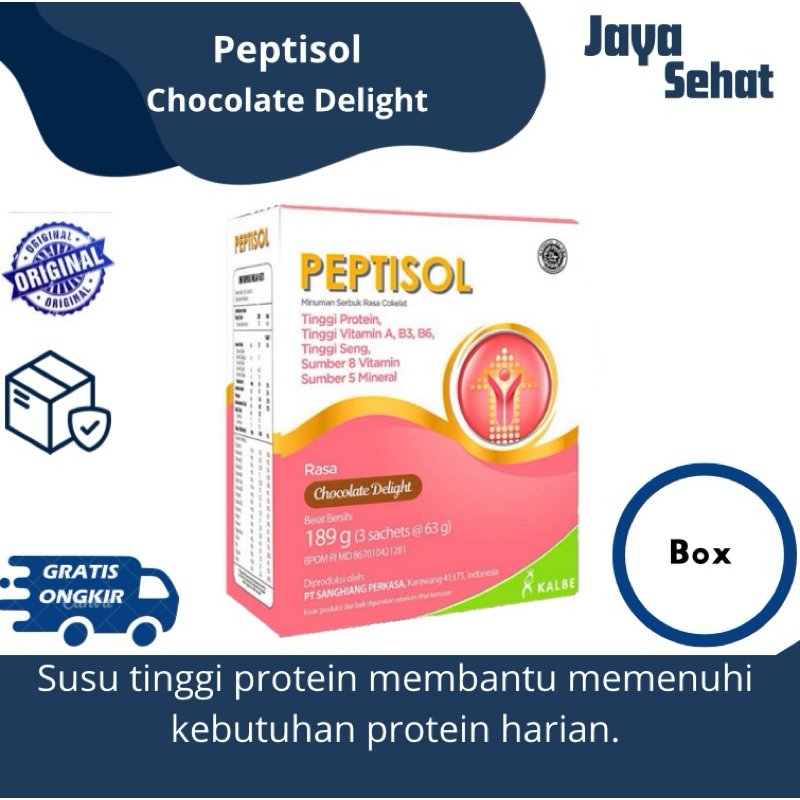 

PEPTISOL RASA CHOCOLATE DELIGHT DAN FRENCH VANILLA 189g