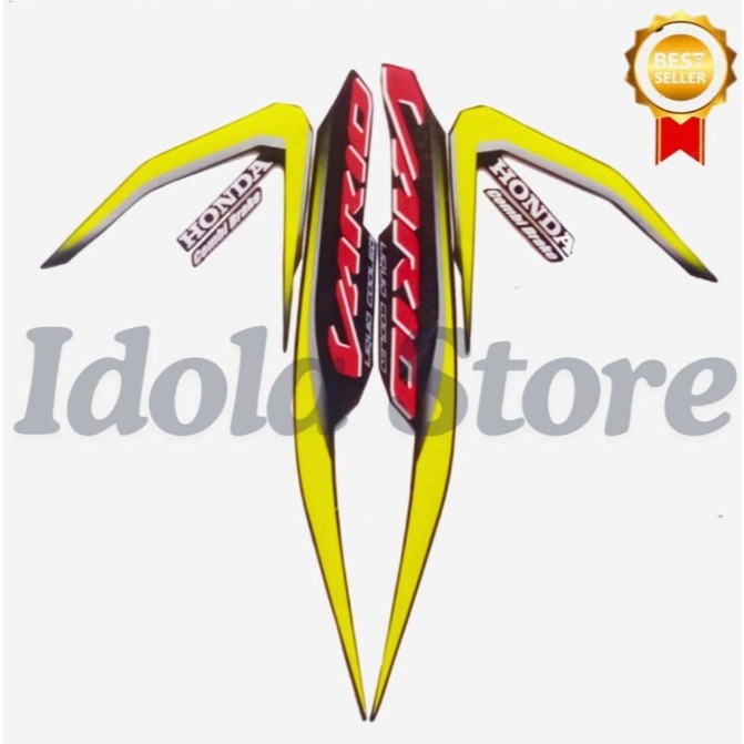 List Body Motor Stiker Sticker Striping Honda Vario 125 2019 Kuning Standart Ori Vario 125 2019
