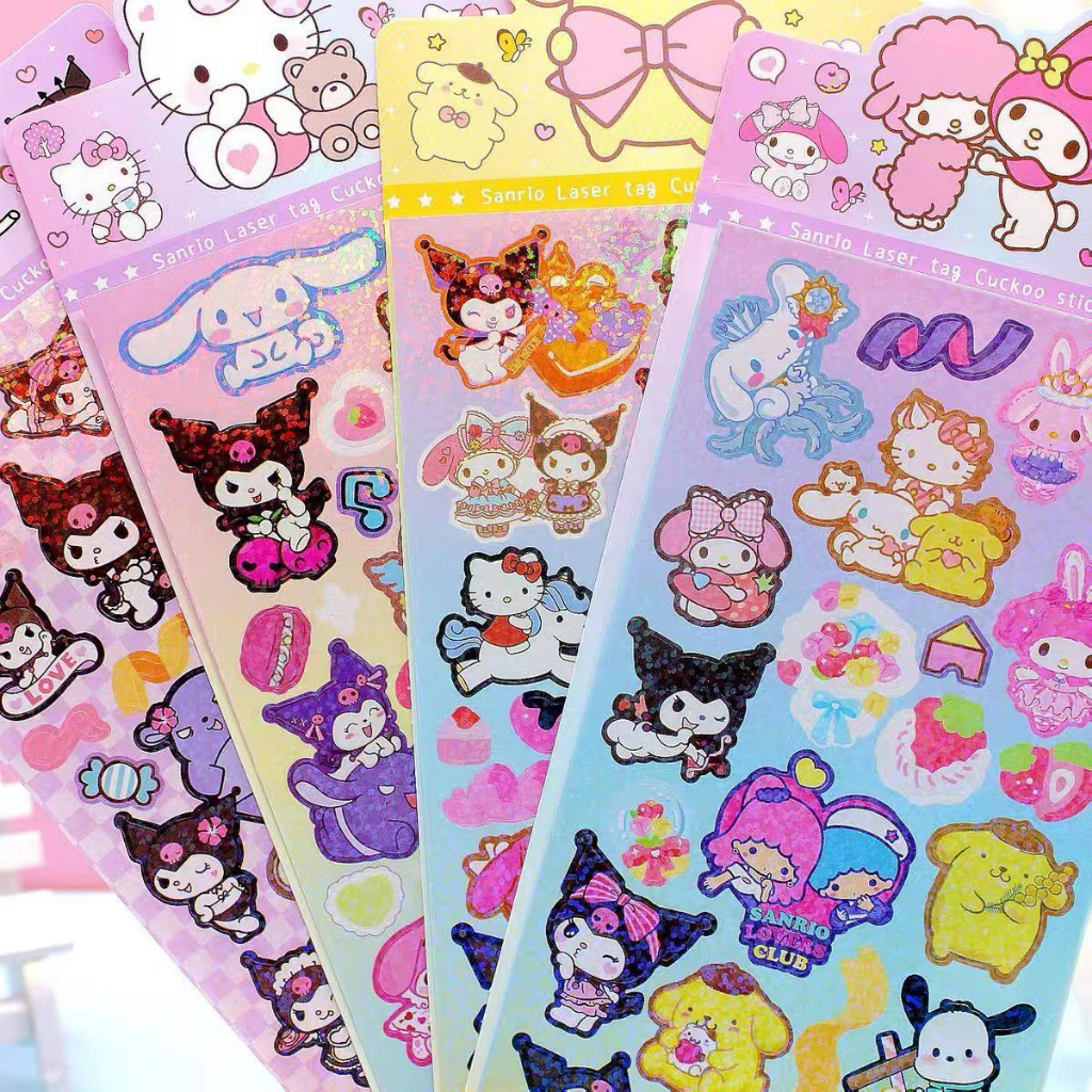 

Sticker Hologram MOTIF SANRIO KUROMI MELODY CINNAMOROL POMPOMPURIN BLINK
