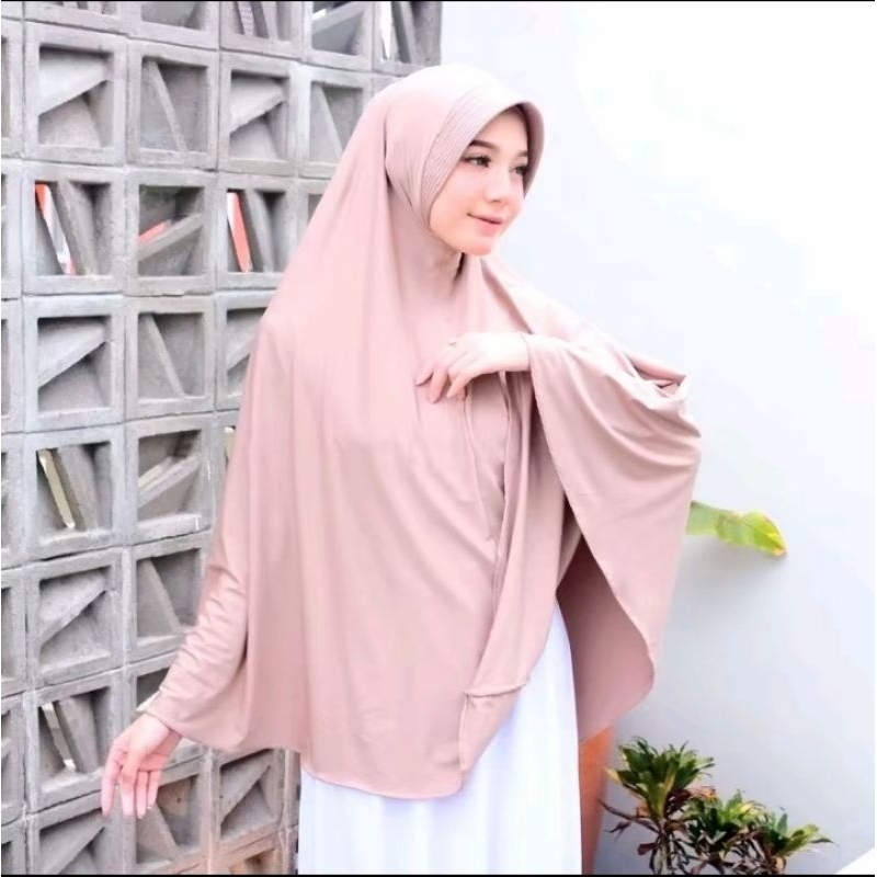 ( HIJAB KHIMAR JUMBO SYAR'I XL ) Jersey premium.
