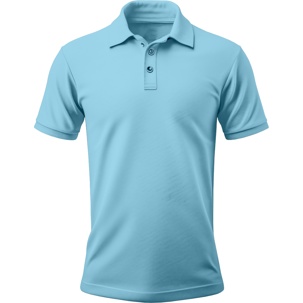 KAOS KERAH/ WANGKI UNISEX WANITA PRIA BIRU LAUT POLOS LENGAN PENDEK