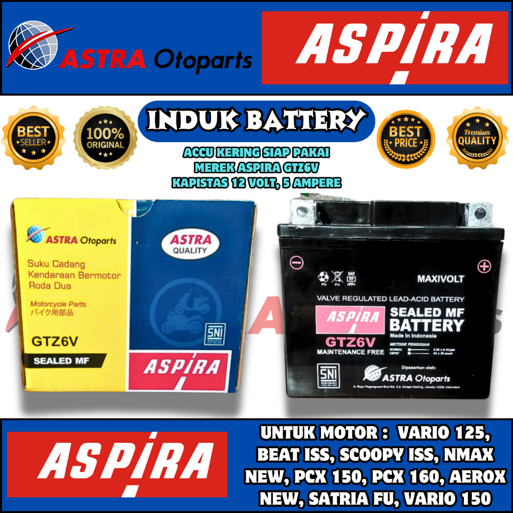 AKI MOTOR HONDA CB 150 R / CBR150 / SONIC 150 / SUPRA GTR ASPIRA GTZ6V ORIGINAL AKI KERING