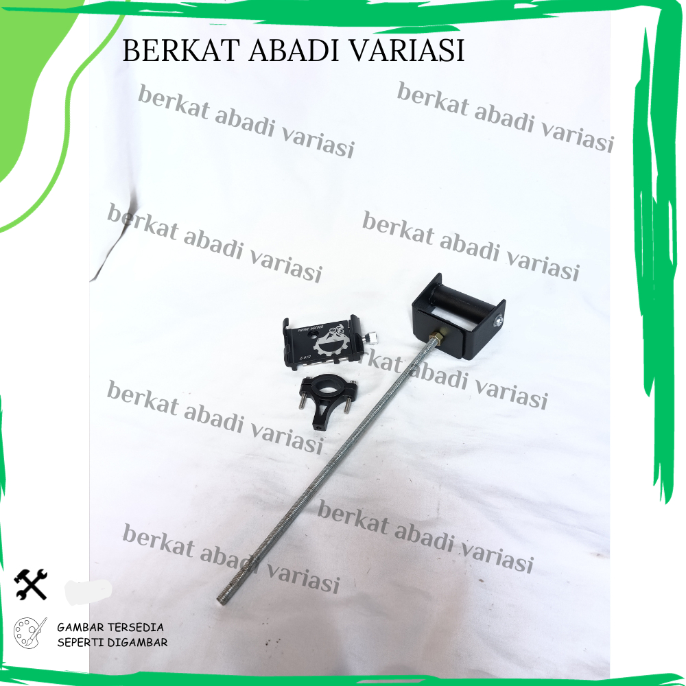 PAKET HOLDER GPS HP GSX CBR NINJA ZX25R PHONE HOLDER ALUMUNIUM Z072 STANG MOTOR BRAKET BRACKET BREKE