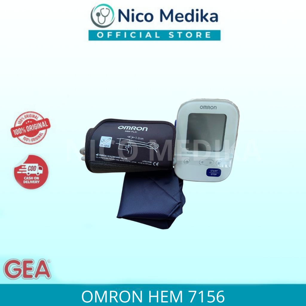 OMRON Tensimeter Digital Omron Portable Alat Tensi Darah Digital Omicron Tensi Digital HEM-7156