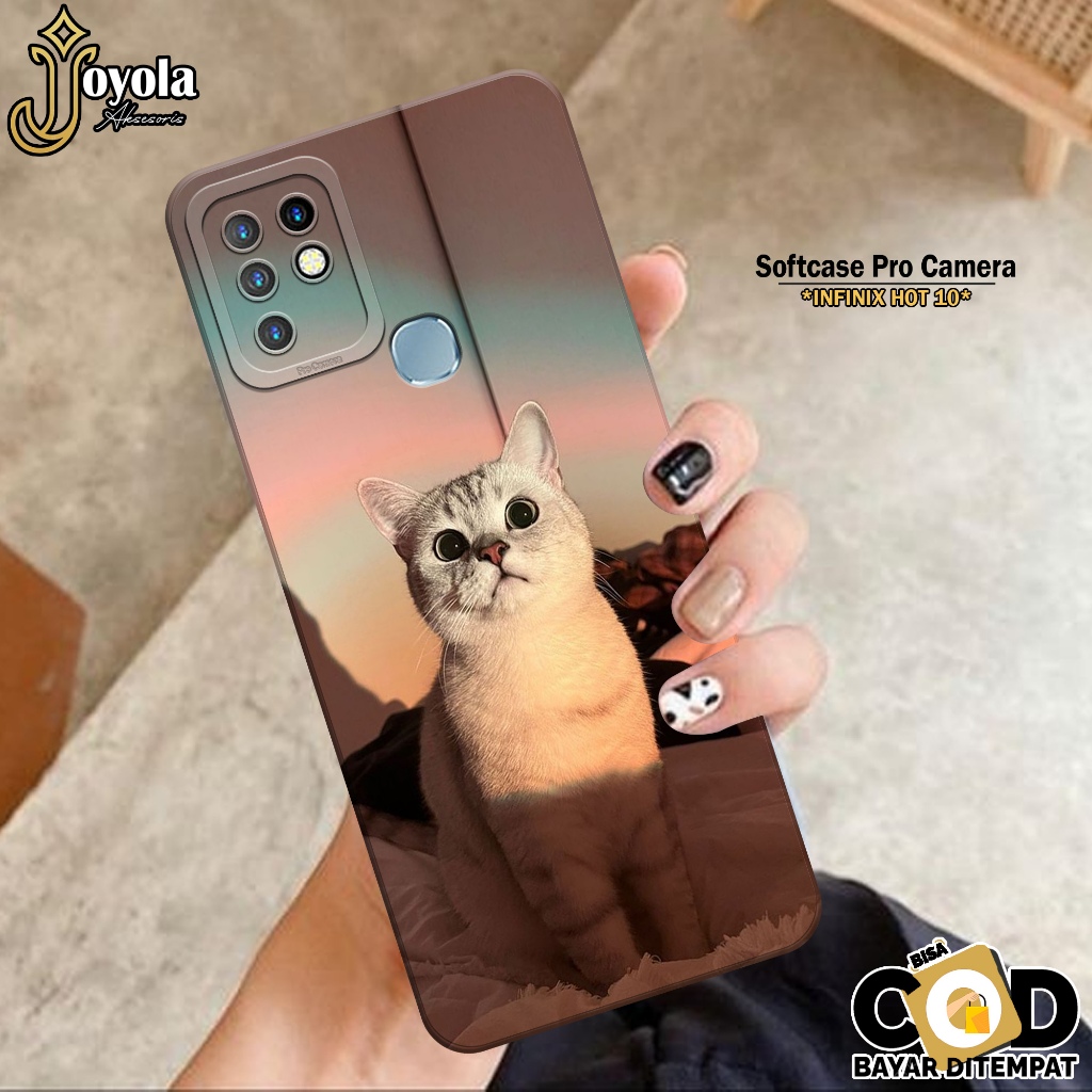 Case INFINIX HOT 10 Terbaru Fashion Case Kucing Lucu Softcase INFINIX HOT 10 JOYOLA Casing INFINIX H