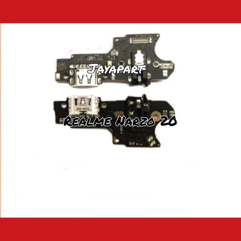 Papan cas fleksibel charger realme narzo 20 konektor original