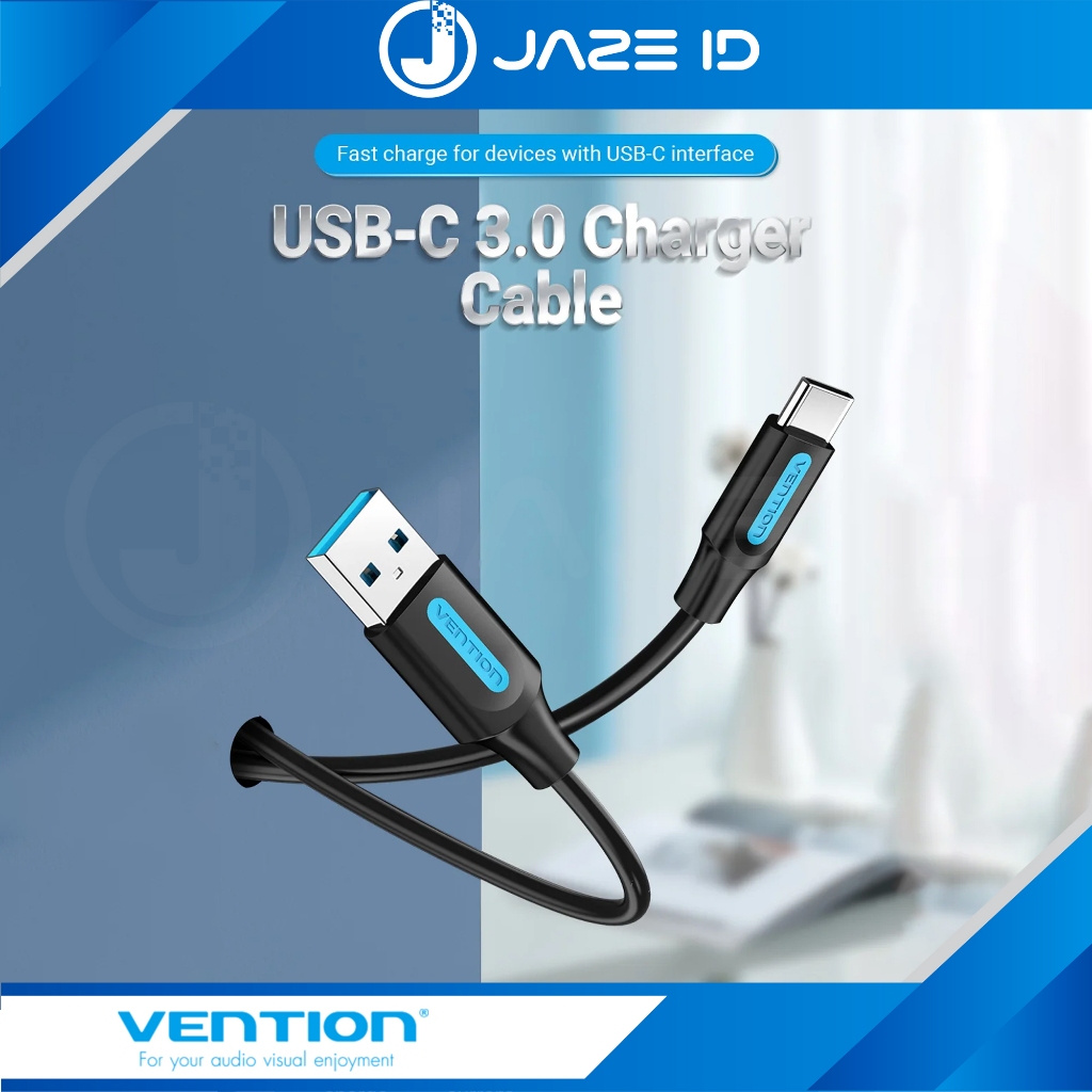 Vention Kabel Data USB Type C 3.0 3A Fast Charge QC 4.0 1M 1.5M 2M