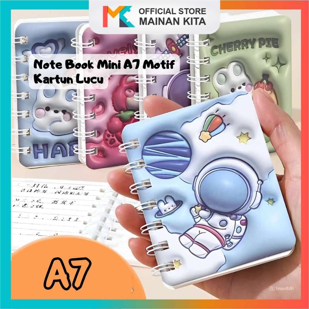 

MK636 NoteBook Buku Tulis 3D Anak A7 Diary Book Aesthetic 80 Halaman Motif Kartun
