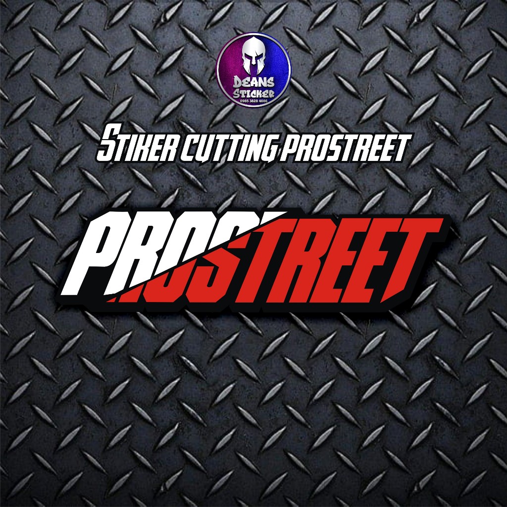 Sticker Stiker PROSTREET Viral Logo Hologram Putih motor Vixion PCX Aerox N MAX LEXI ADV mio beat va
