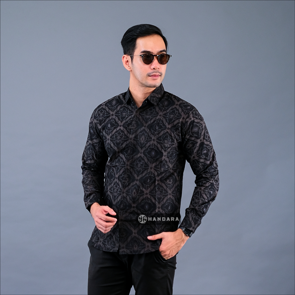 Handara Batik Premium Pria Lengan Panjang Slim Fit Furing - Rahardika