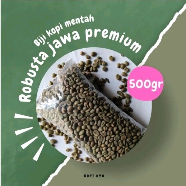 

Biji kopi mentah Robusta Grade 1. 500 gr