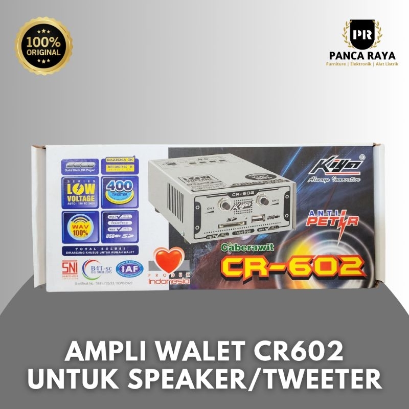 Ampli walet Caberawit kiya CR 602 Anti Petir Amplifier Walet CR602