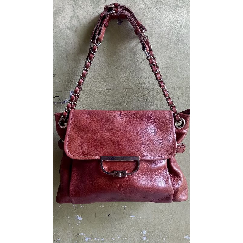Tas shoulder rantai brand LE JUNEV preloved