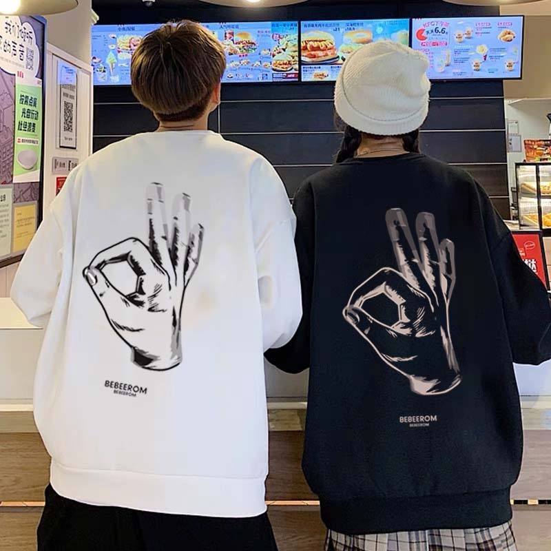 Ok Pola Gesture|switer couple|sweater couple pasangan kekinian|switer couple pasangan