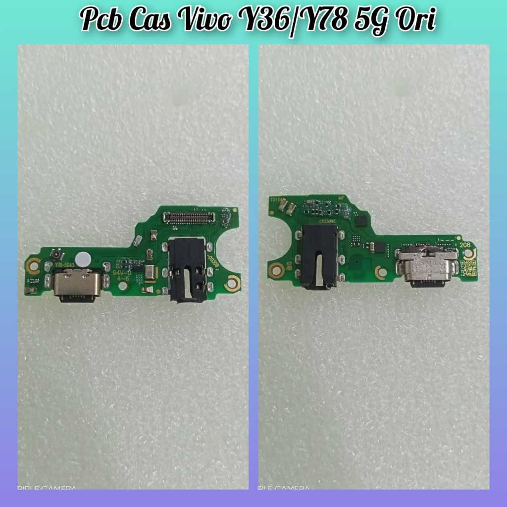 Flexible Pcb Cas Vivo Y36 5G Y78 5G ORI Papan Charger+MIC Vivo Y36 5G Y78 5G ORI