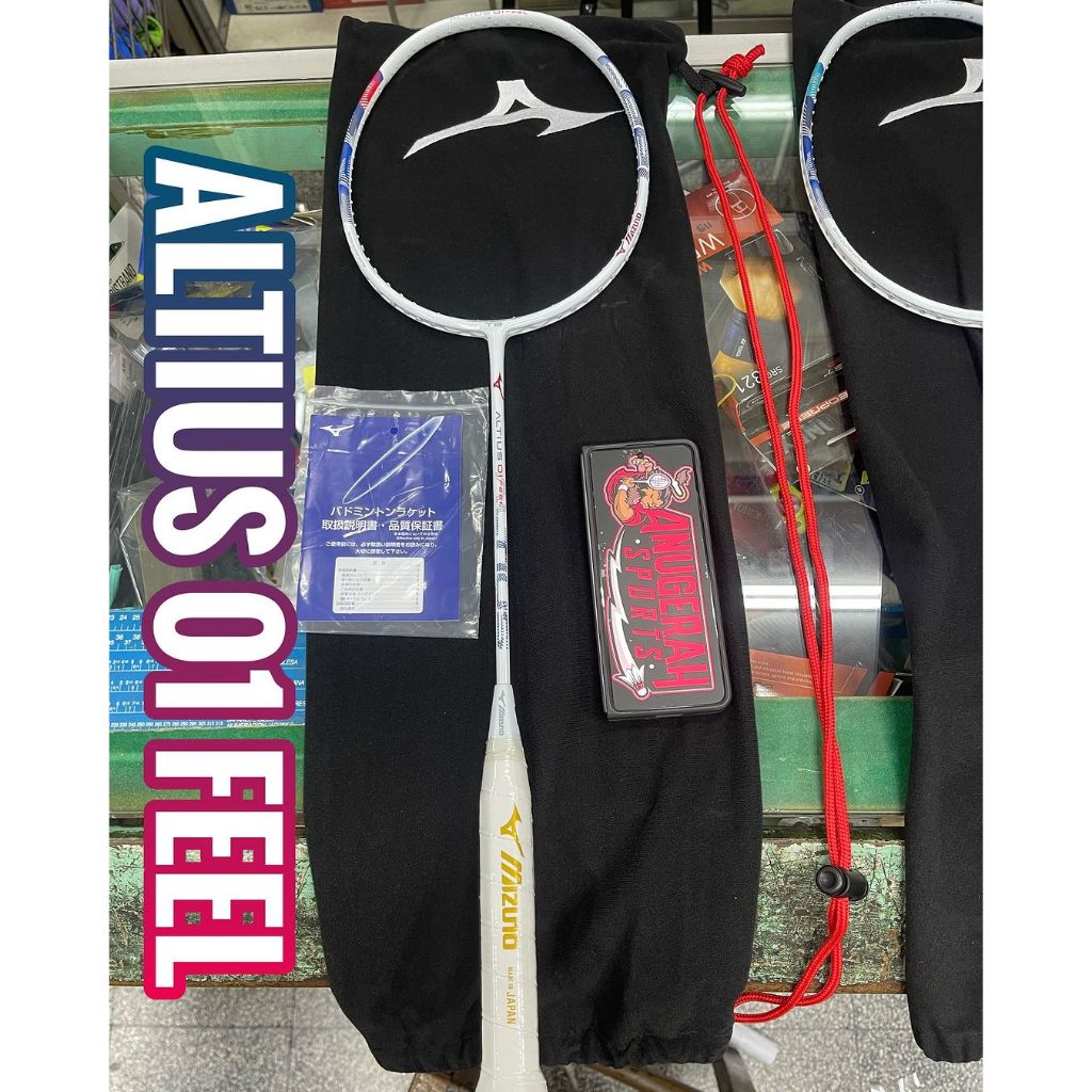 Raket Badminton MIZUNO ALTIUS 01 FEEL JP + SENAR YONEX JP ORIGINAL