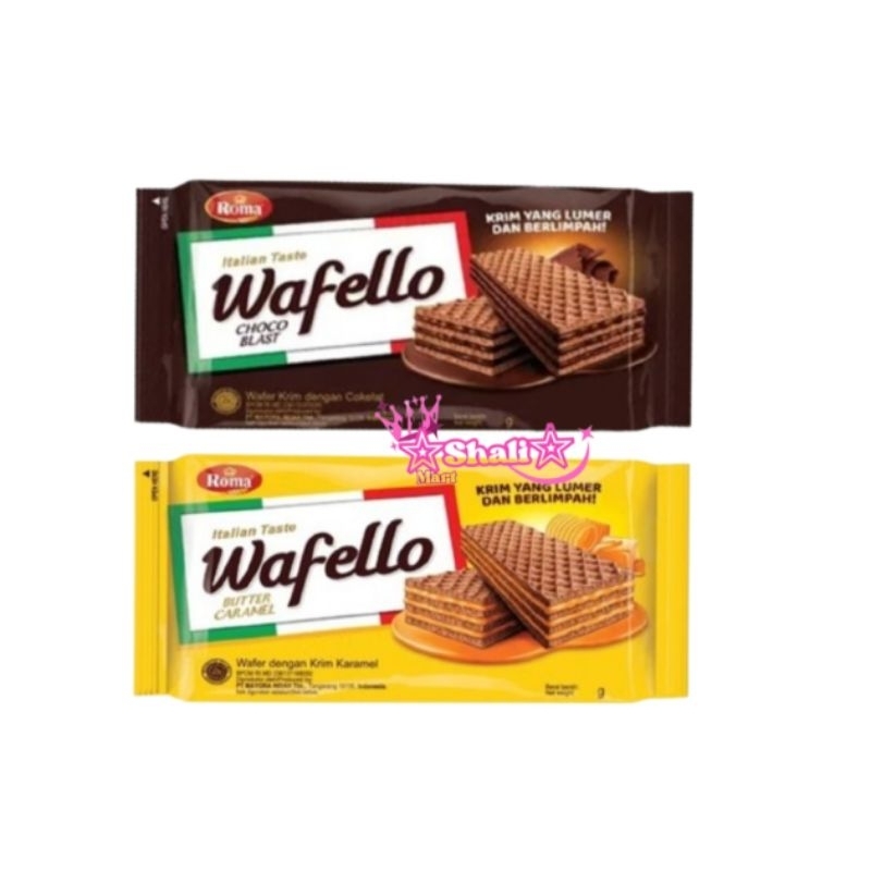 

Wafello cokelat big pack 117 gr | wafello caramel big pack 114 gr | wafer cokelat | wafer caramel