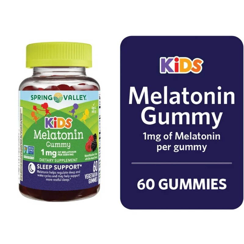 Spring Valley USA Kids Melatonin Dietary Supplement Gummies - suplemen melatonin untuk anak