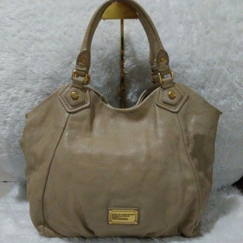 SALE: Tas Bag Preloved Marc by Marc Jacobs Hobo Tote Sling warna Cream