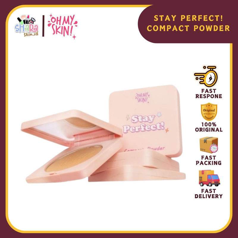 OHMYSKIN Stay Perfect Compact Powder | Bedak Padat Ohmyskin