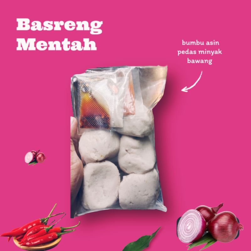 

basreng mentah isi 5 plus bumbu asin pedas minyak bawang