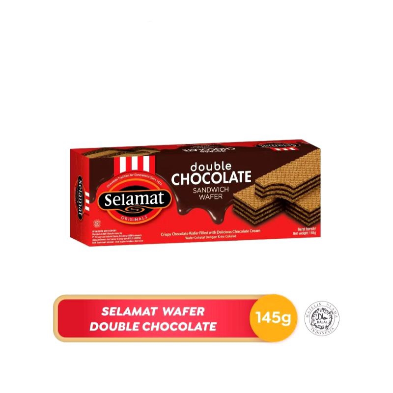 

Selamat Wafee Double Chocolate 145 Gr