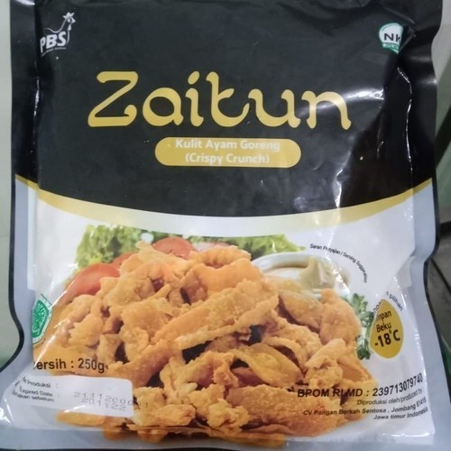 

Zaitun crispy crunch / kulit ayam crispy Frozen 250 gr